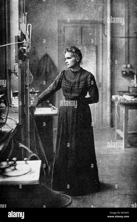 Marie Curie In Lab