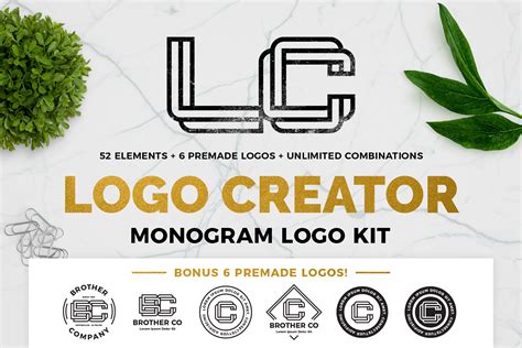 Monogram Logo Creator (190083) | Logos | Design Bundles