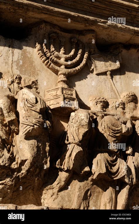 italy, rome, roman forum, arch of titus, bas relief Stock Photo - Alamy