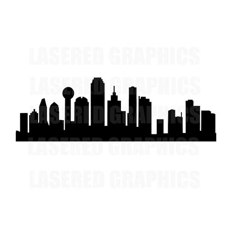 Dallas Clipart Dallas Skyline Svg Dallas Svg Dallas Cut Files For ...