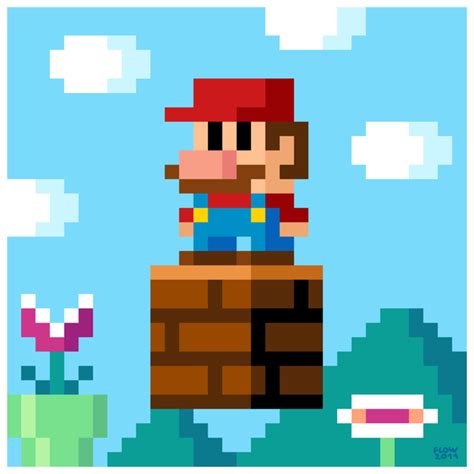 Super Mario - Flow by Geek-Art, via Behance | 8bit art, Coisas de pokemon, Arte em pixels