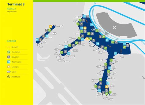 Terminal 3 Toronto Pearson Airport YYZ Gate Map