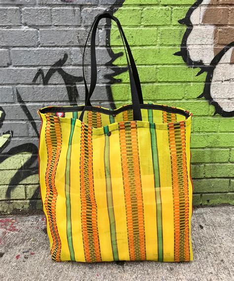 Large Mexican Mesh Yellow Market Bag. Mercado Bag, Shoulder Tote Bag