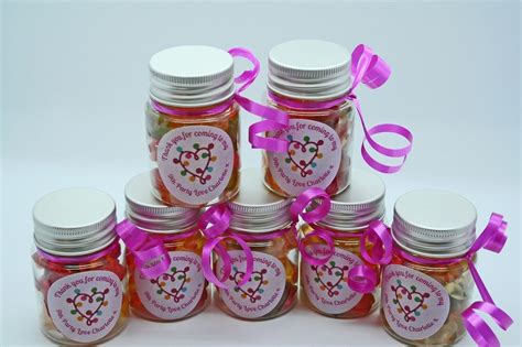 Personalised Sweet Favour Jar | Favour jars, Fun favor, Birthday party favors