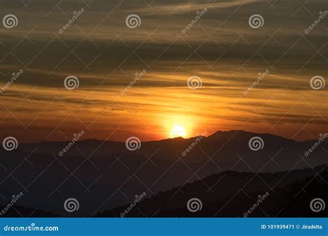 Colorful Yellow Sky Sunrise in Morning Stock Image - Image of orange, colorful: 101939471