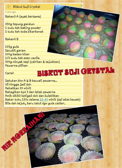 Mummy In Pinky: Projek Kuih Raya 2015 - Biskut Suji Crystal