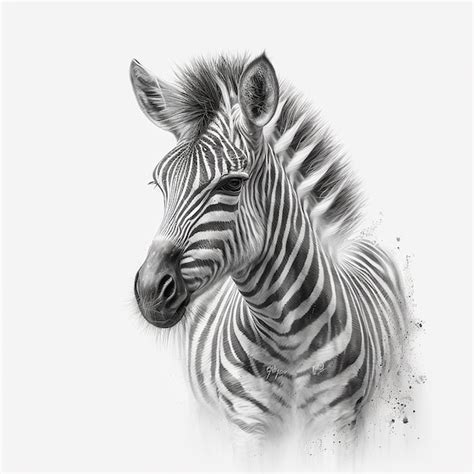 Premium Photo | Pencil sketch realistic zebra animal drawing AI Generated