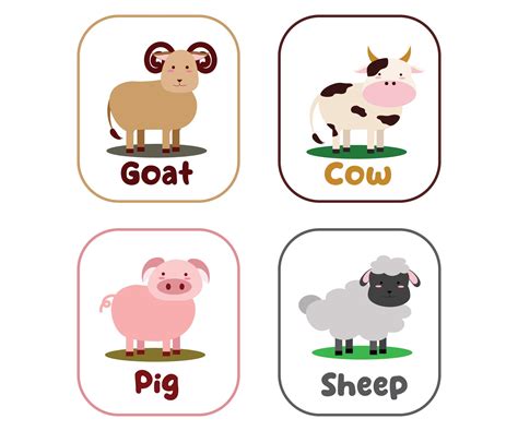 Animal Flash Cards - 10 Free PDF Printables | Printablee