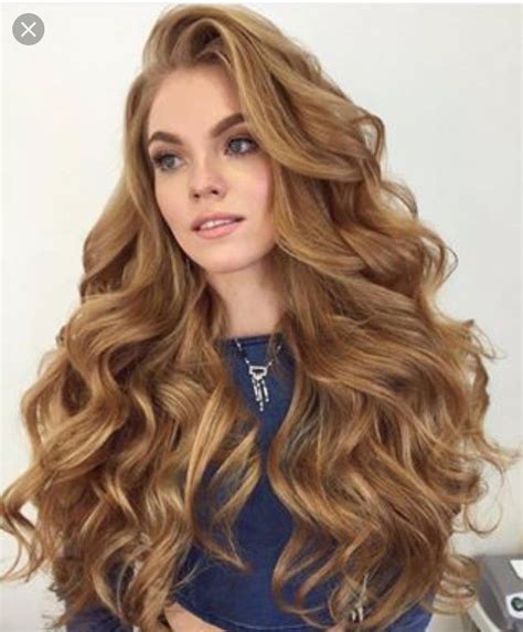 Large bouncy curls | Hair styles, Honey brown hair, Long hair styles