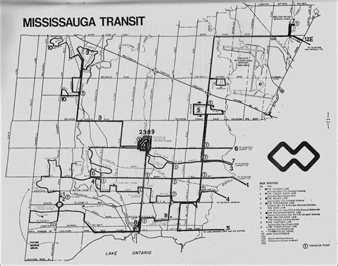 Transit Toronto Image: Mississauga Transit 1974 Map