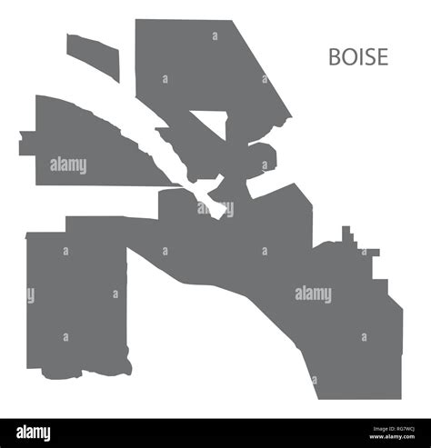XXXXX city map with neighborhoods grey illustration silhouette shape Stock Vector Image & Art ...