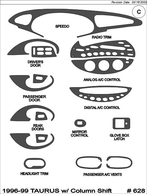 Classic Flat Trim - Available 1996-99 Ford Taurus Products