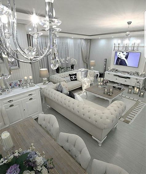 Nice 43 Modern Glam Living Room Decorating Ideas. More at https ...