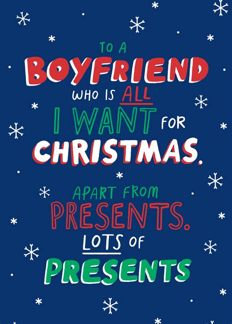 Personalised Funny Boyfriend Presents Christmas Card – Hallmark