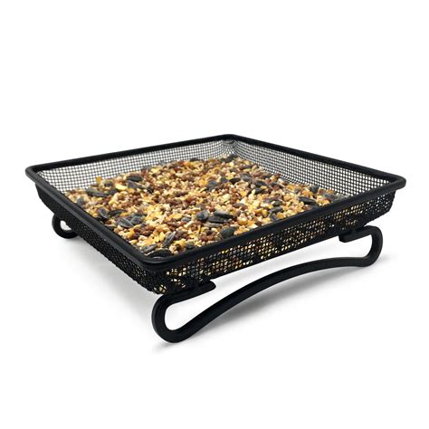 Ground Bird Feeder Tray for Feeding Birds that Feed Off the Ground | Durable and Compact ...