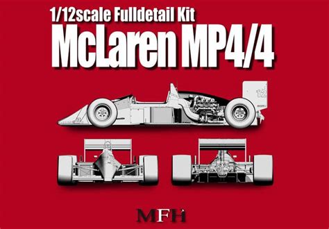 1:12 Mclaren MP4/4 ver.B Full Detail Multi-Media Model Kit | MFH K392 ...