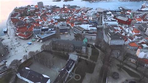 Drone video Stavanger city center - YouTube