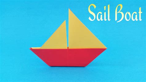 How to make a easy paper "⛵ Sail Boat" - Origami Tutorial | Origami tutorial, Paper boat diy ...