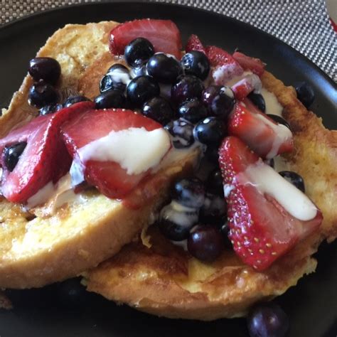 French Toast with Berries - Cooking Meals For One