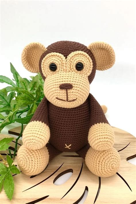 Free Crochet Monkey Pattern - Cuddly Stitches Craft | Crochet monkey ...