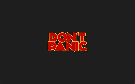 1080x1920 resolution | Don't Panic logo, Don't Panic, 42, minimalism, The Hitchhiker's Guide to ...