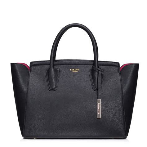 LaBante London 'Grant' Vegan Leather Carryall Laptop Bag for Women (Black) - Vegan Designer Bags