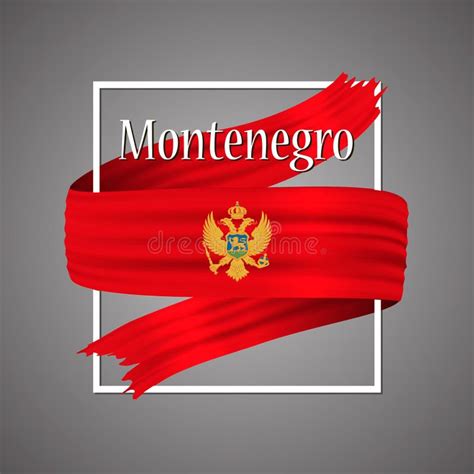 Montenegro Flag. Official National Colors. Montenegro`s 3d Realistic ...