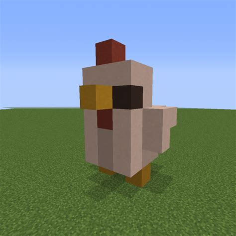 Small Chicken Statue - Blueprints for MineCraft Houses, Castles, Towers ...