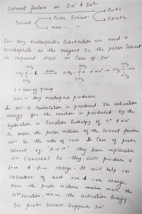 Why is polar protic solvent suitable for sn1 reaction? - Quora