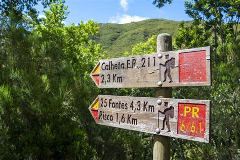 Madeira Island Hiking Routes Stock Photo - Image of island, navigation: 259416210