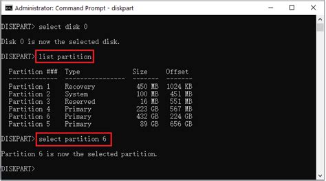 Create or Delete Partitions Using Command Prompt