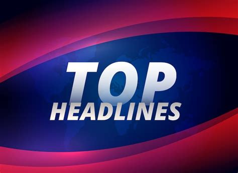 Free Vector | Top headlines news themem background