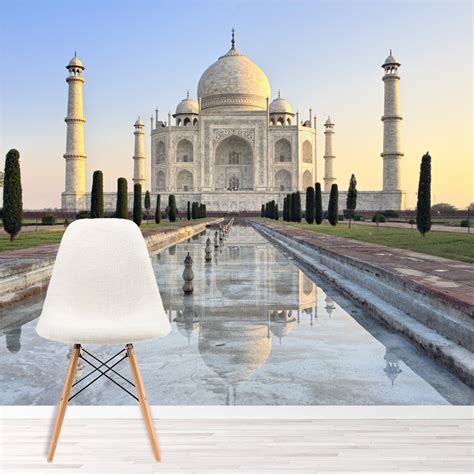 Taj Mahal Sunrise Wallpaper Wall Mural