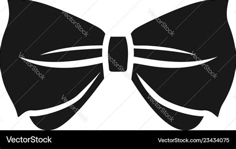 Man bow tie icon simple style Royalty Free Vector Image