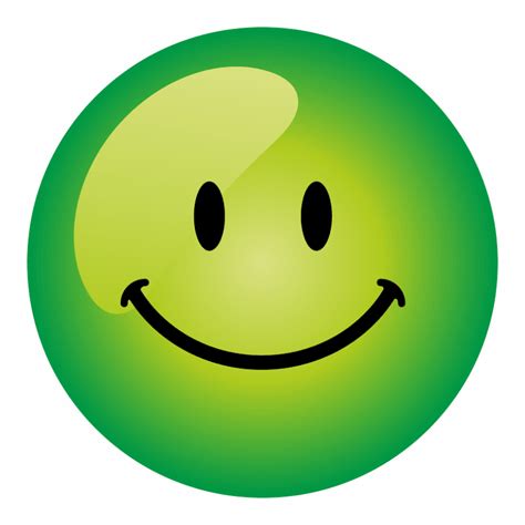 Mini Green Smiley Face Stickers