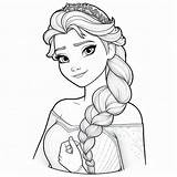 Elsa coloring Pages  ColoringLib sketch template