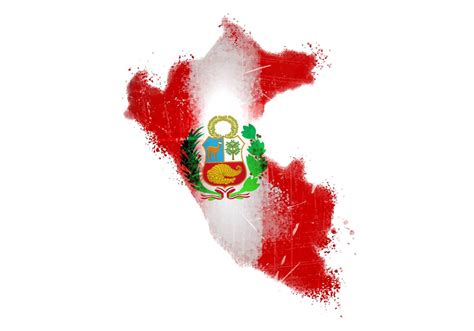 Pintado bandera del Perú Vector 125393 Vector en Vecteezy