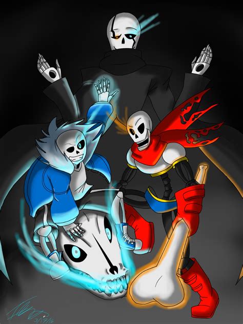 Undertale- Sans, Papyrus, and Gaster by Ithiliam on DeviantArt