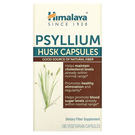 Himalaya, Psyllium Husk Capsules, 180 Vegetarian Capsules