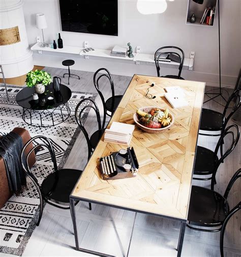 butcher-block-dining-table | Interior Design Ideas