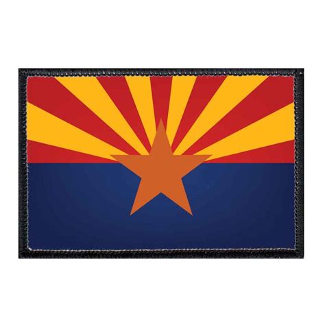 Arizona State Flag Color Removable Patch - Etsy