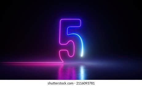 1,000 Neon Blue Number 5 Images, Stock Photos & Vectors | Shutterstock