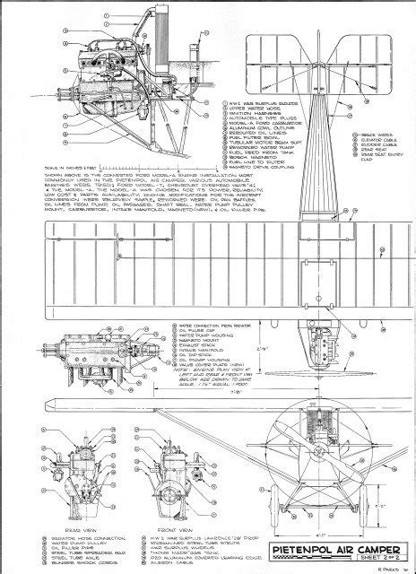 Pietenpol Air Camper Plans, August 1969 American Aircraft Modeler ...