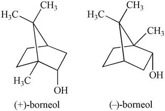 Molecular structures of borneol. | Download Scientific Diagram