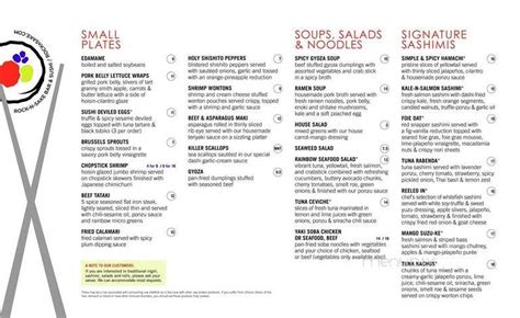 Menu of Rockn' Sake Bar & Sushi in New Orleans, LA 70130