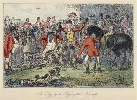 John Leech illustration for Mr Sponge's Sporting Tour (coloured engraving)