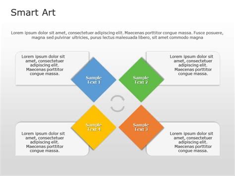 SmartArt List Vertical Picture 4 Steps PowerPoint Template