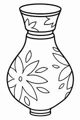 Vase Coloring Page sketch template