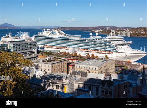 AN EMERALD PRINCESS CRUISE SHIP AT THE PORT OF QUEBEC, SAINT LAWRENCE Stock Photo: 64343806 - Alamy