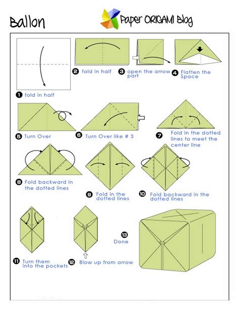 Fun Origami:A Balloon | Paper Origami Guide